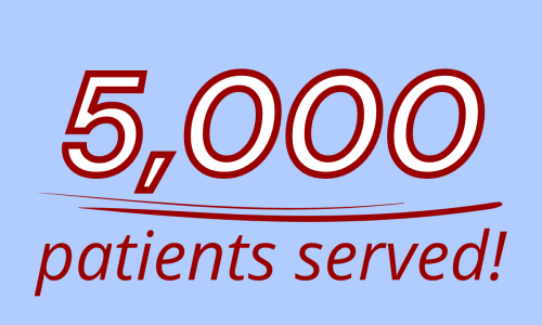 5000 patients served